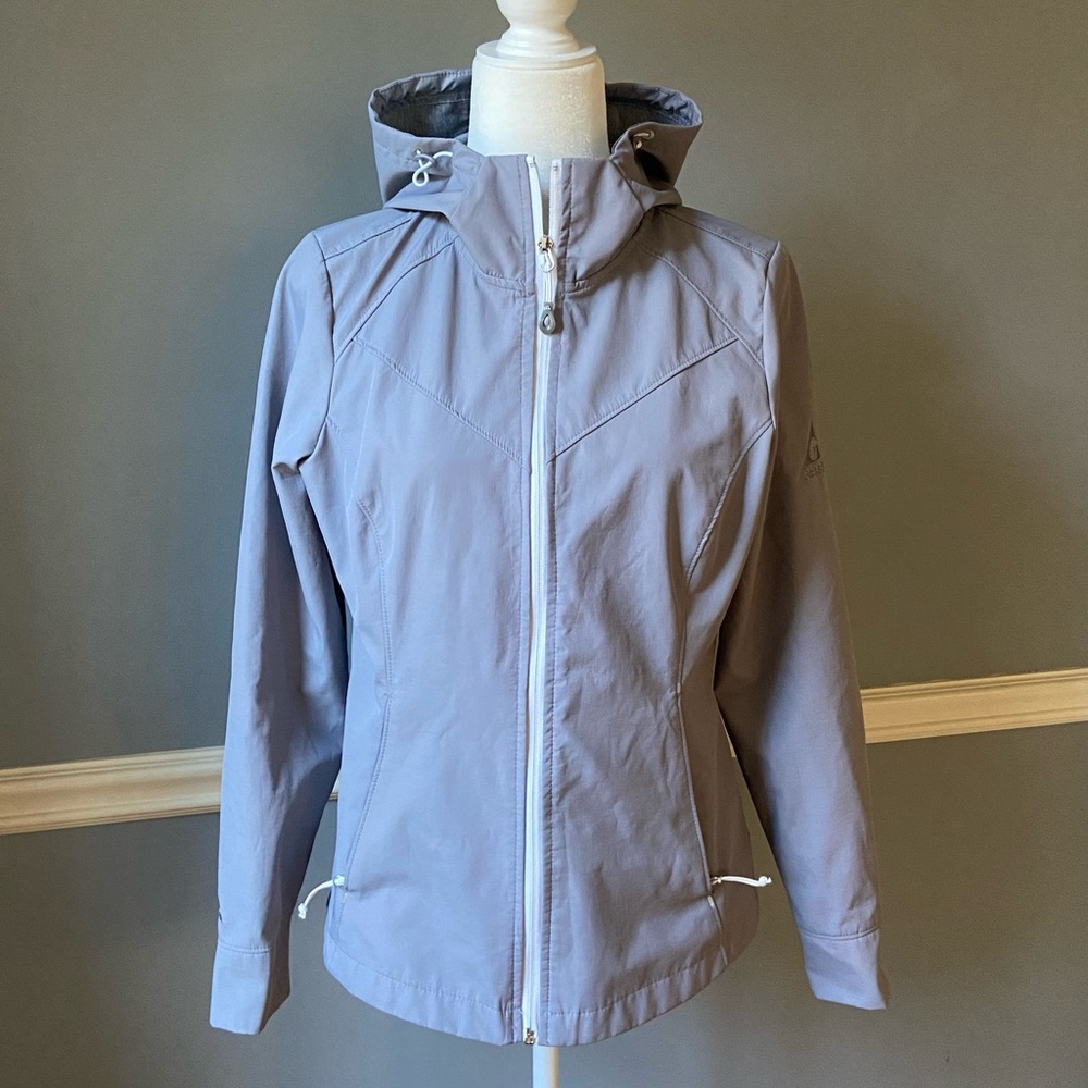 Gerry Womens Softshell Hooded Jacket- Small - Water Resistant -EUC!